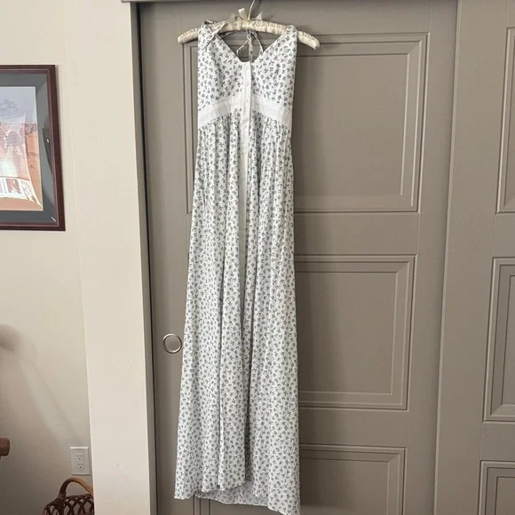 La Ligne White and Green Maxi Dress - Picture 1 of 3